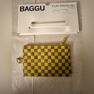 Baggu Checkered Flat Pouch SMALL